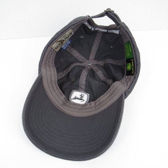 John Deere Men's Cap Gray Embroidered Logo Tractor Adjustable K-Products - Picture 12 of 15